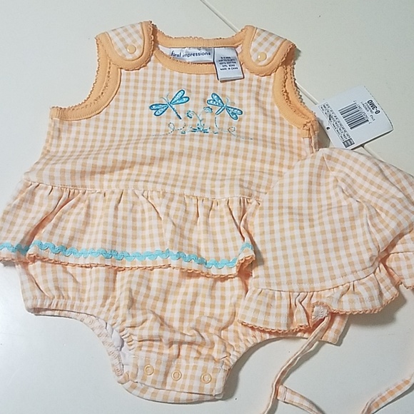 First Impressions Other - 💥NWT Infant onesie with hat